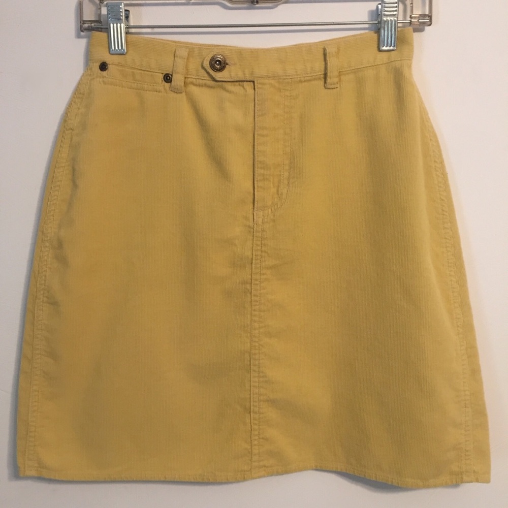 🌸SALE🌸 Yellow Corduroy Skirt by Liz Claiborne 4P